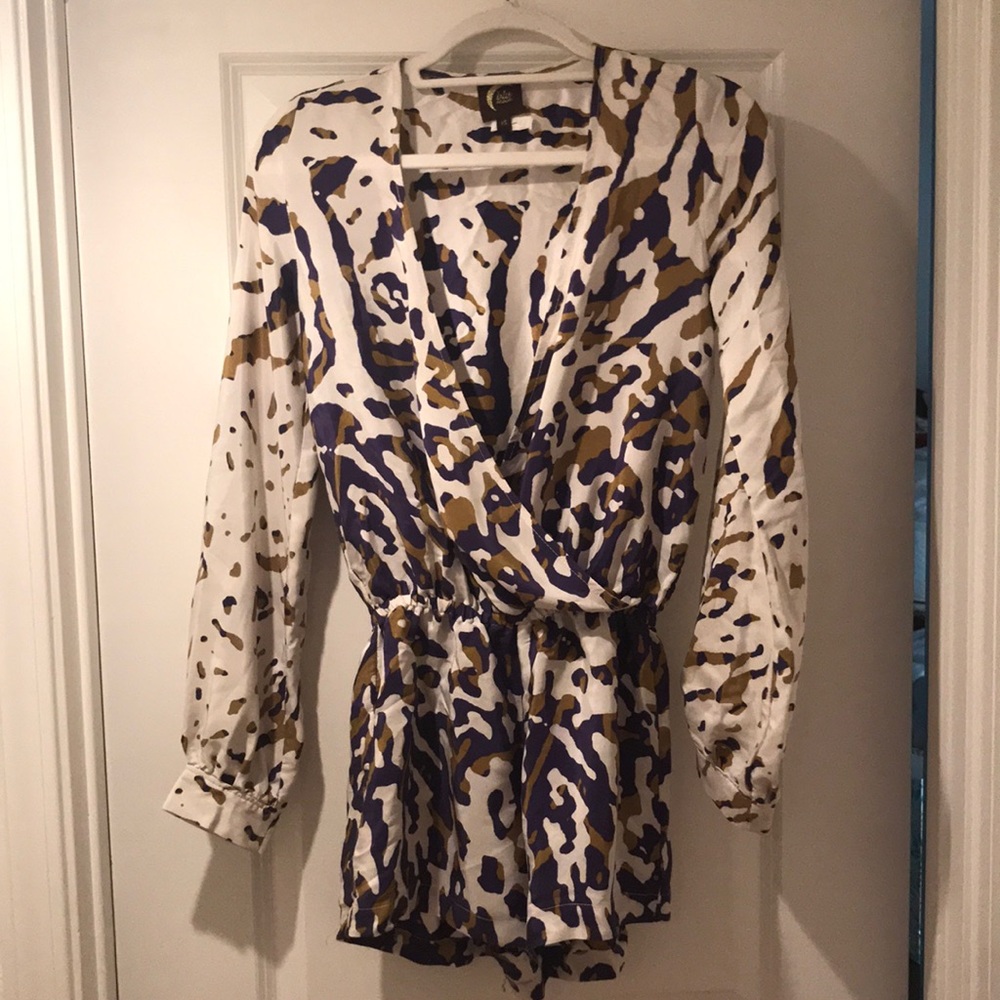 Blue Moon Silk Romper